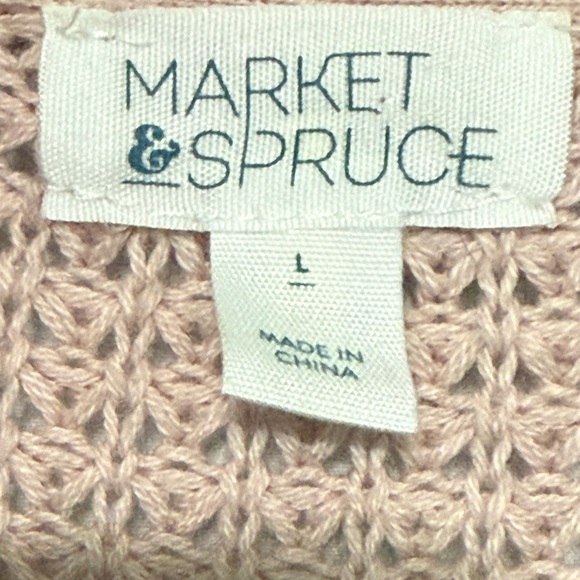 Market & Spruce Tabatha Waffle Knit Cotton Blend Cocoon Cardigan - Picture 4 of 5